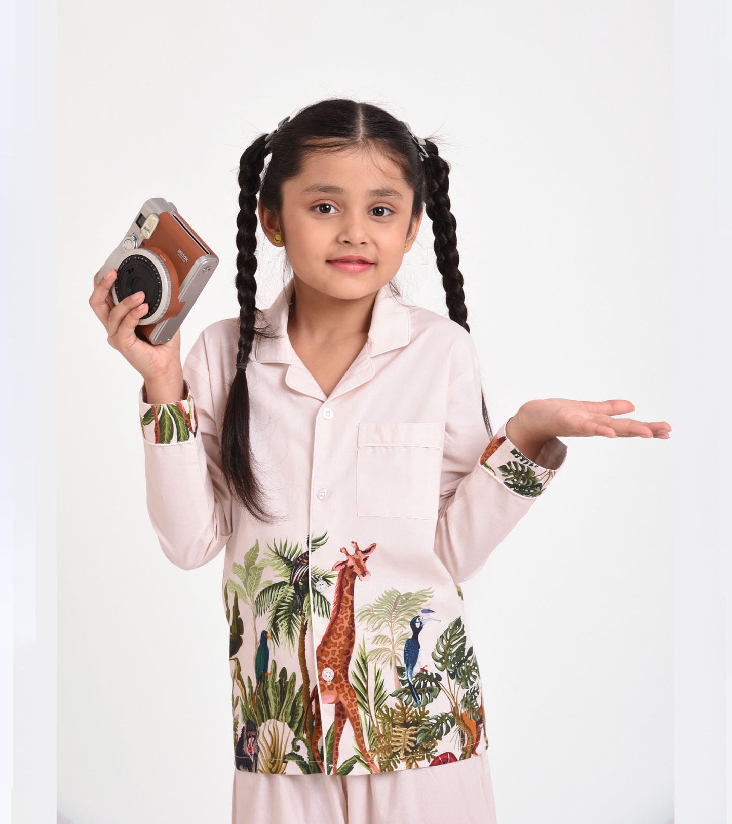 Tropical Jungle Printed Night Suit Set