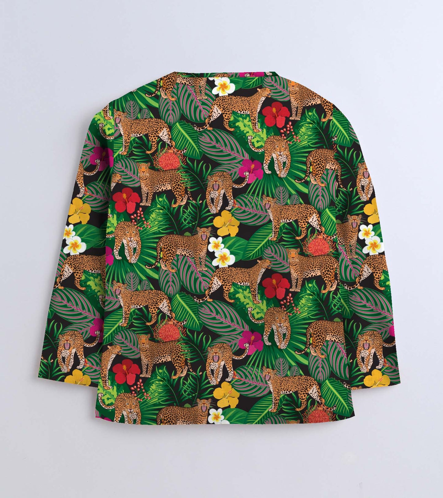 Tropical Tiger Printed Pyjama Kurta Set
