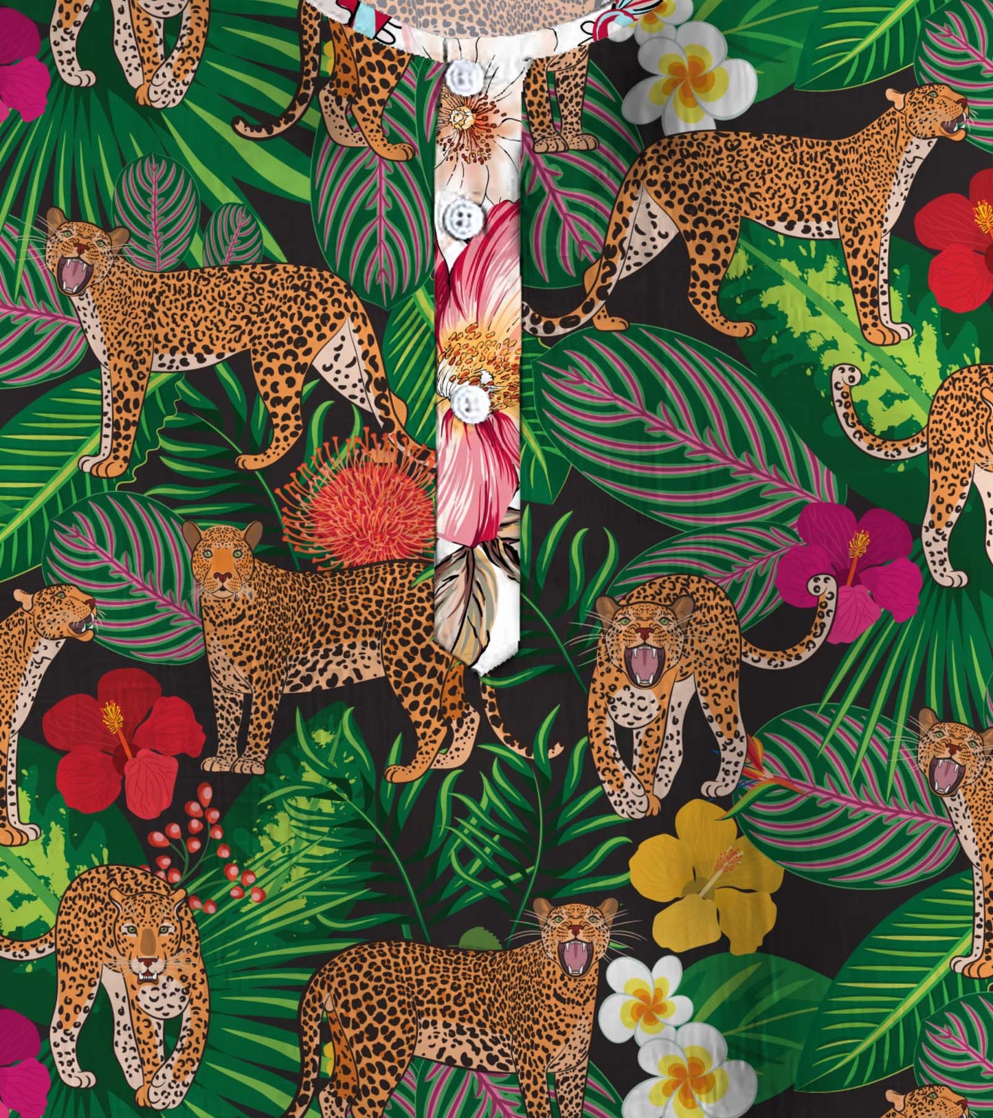 Tropical Tiger Printed Pyjama Kurta Set