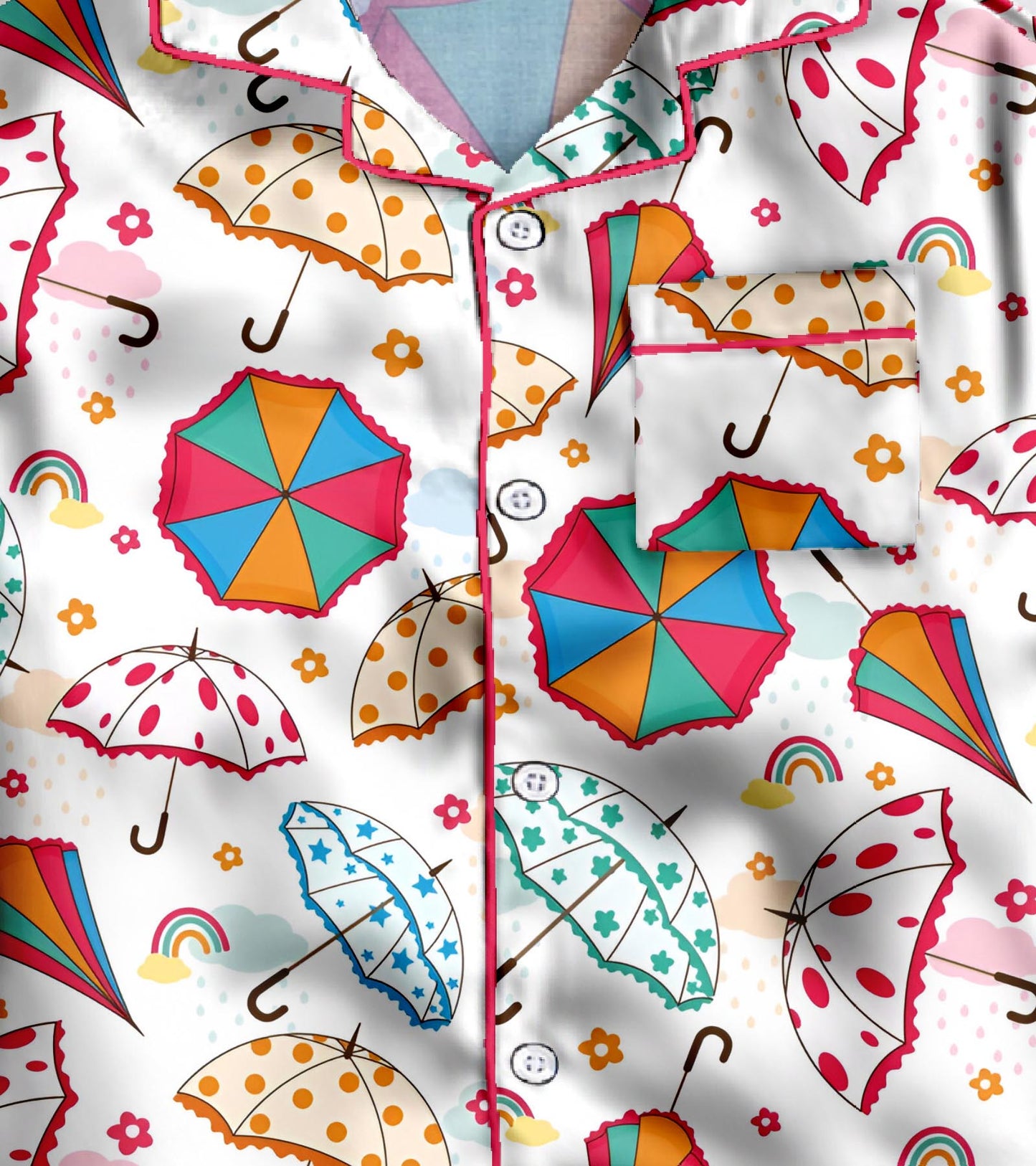 Umbrella Pure Cotton Printed Nightsuit Set