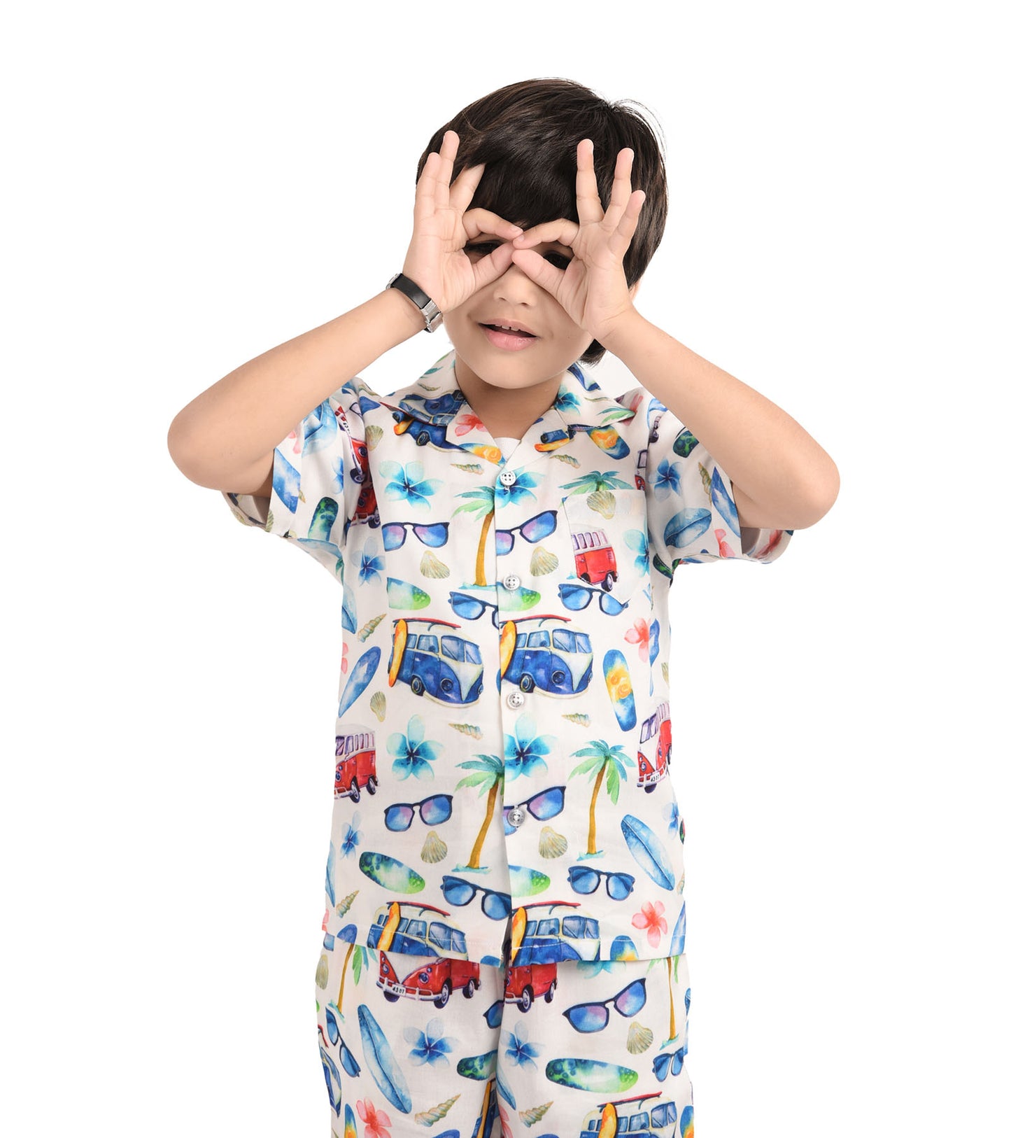 Vacation Mood printed Cord Set for Boys