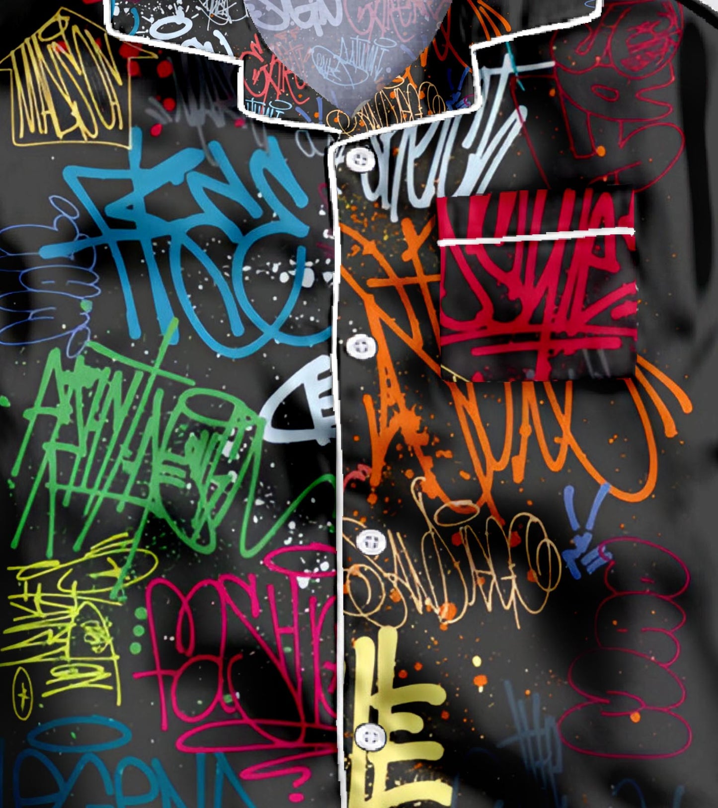Wall spray paint Pure Cotton Printed Nightsuit Set