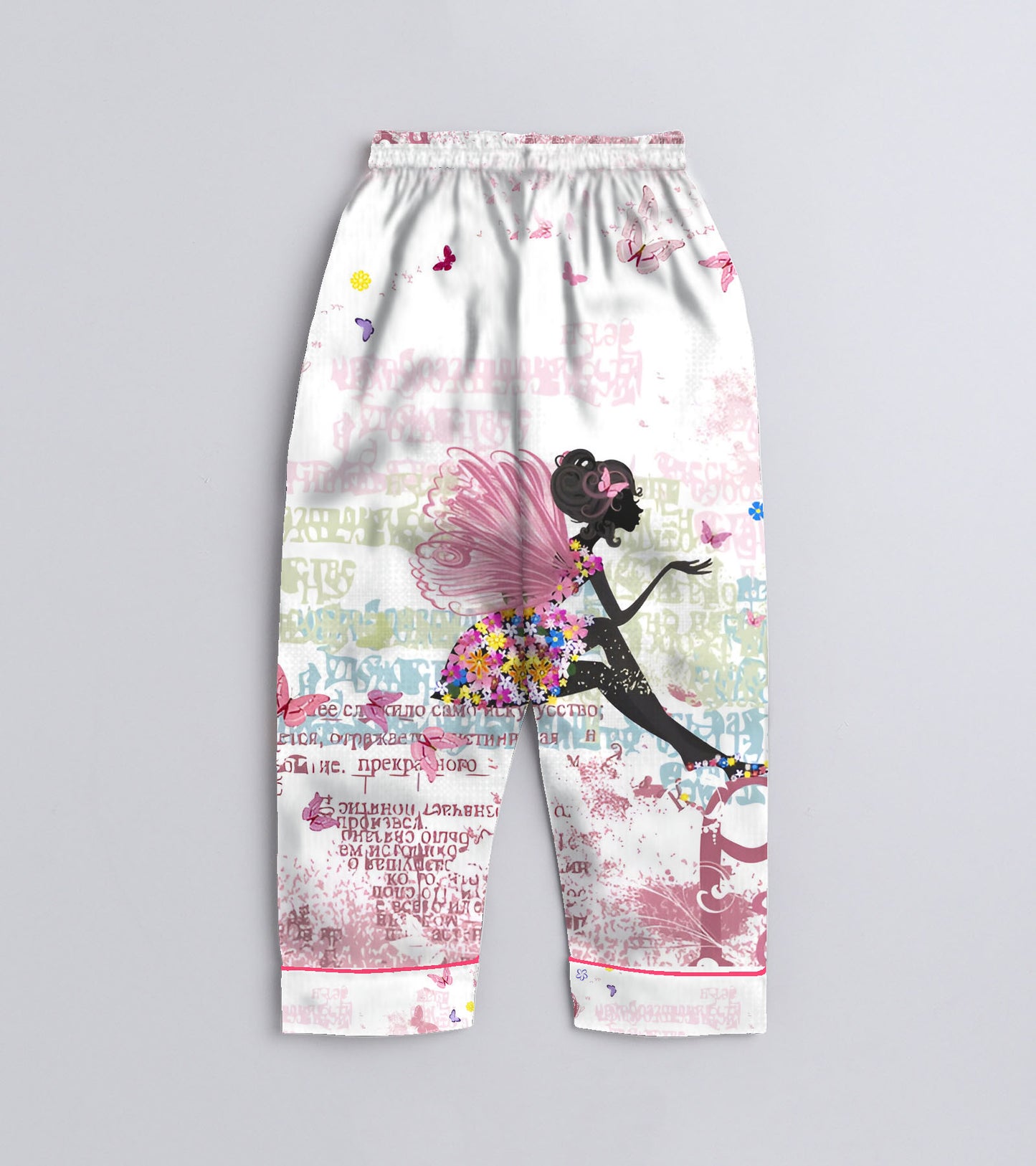Wings Printed Girls Pure Cotton Nightsuit Set
