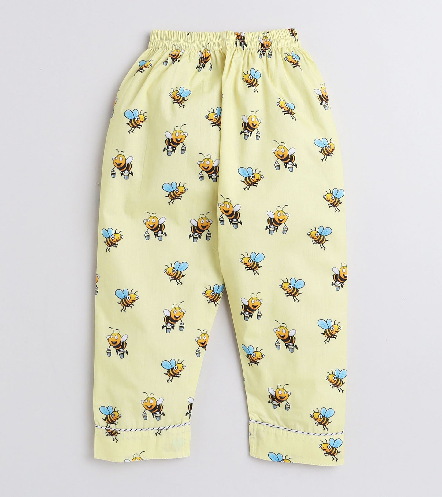 Yellow Bee Printed Night Suit Set