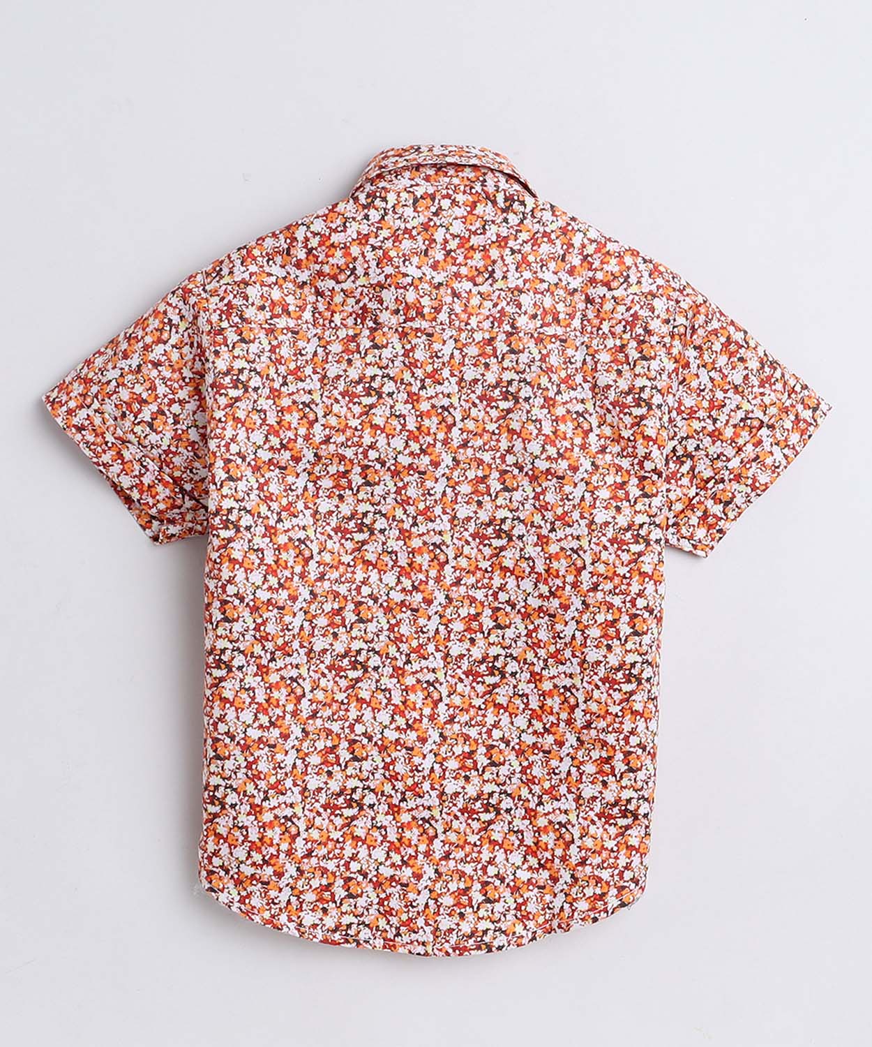Zik Zik Print Pure Cotton Half Sleeve Shirt For Boys