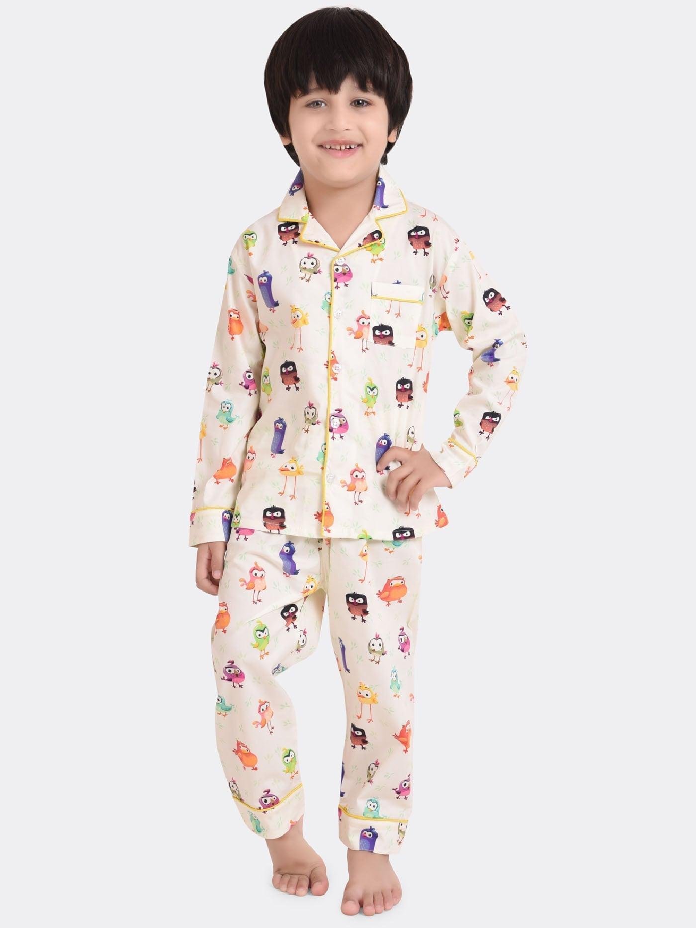 Birdie Bird Printed Boys Nightsuit Set
