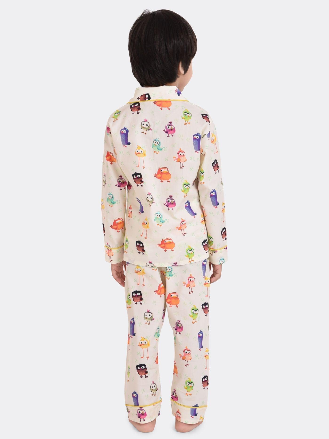 Birdie Bird Printed Boys Nightsuit Set