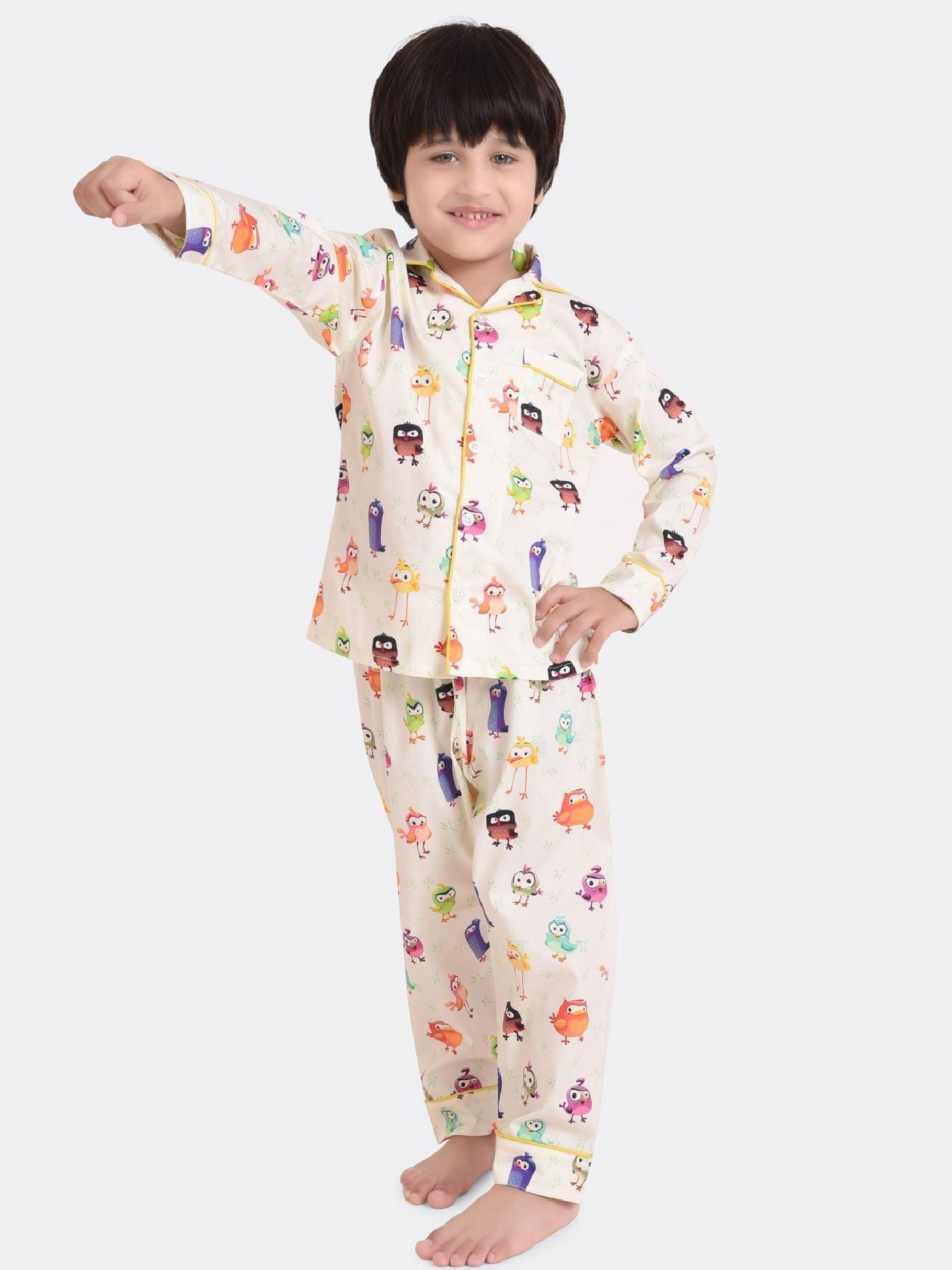 Birdie Bird Printed Boys Nightsuit Set