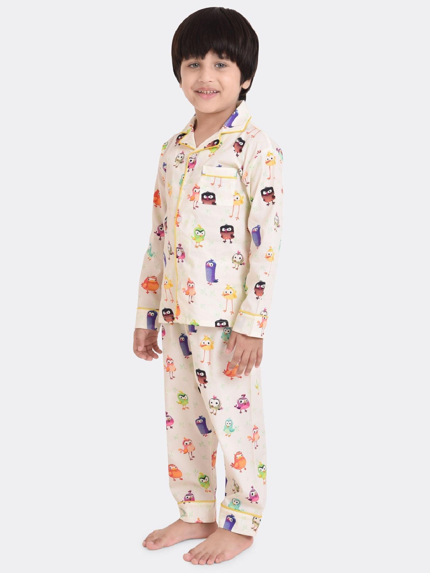 Birdie Bird Printed Boys Nightsuit Set