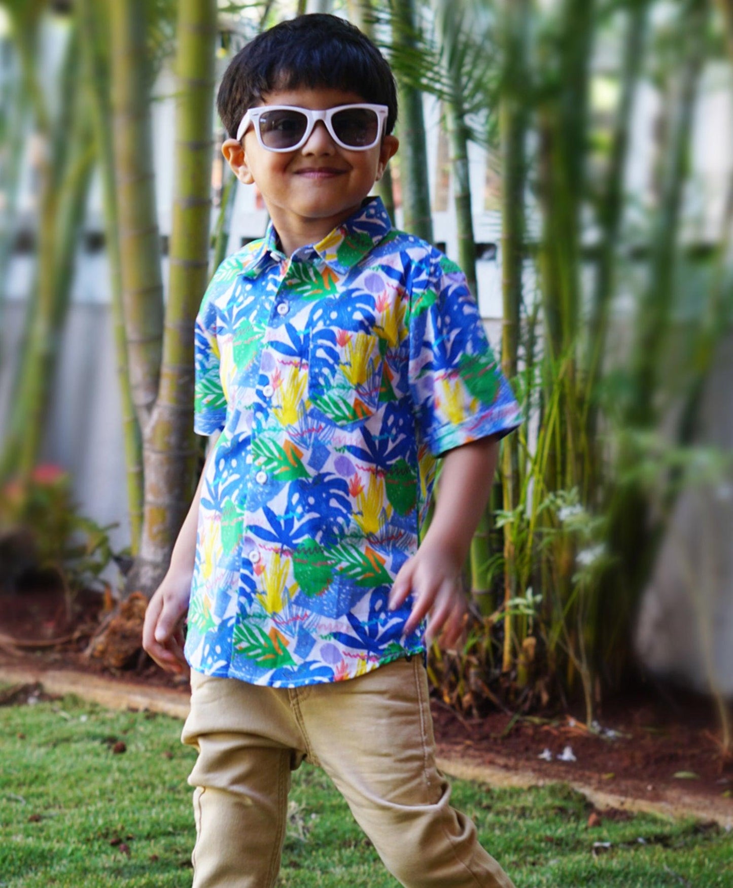 Tropical Printed Half Sleeve Shirt - koochi Poochi