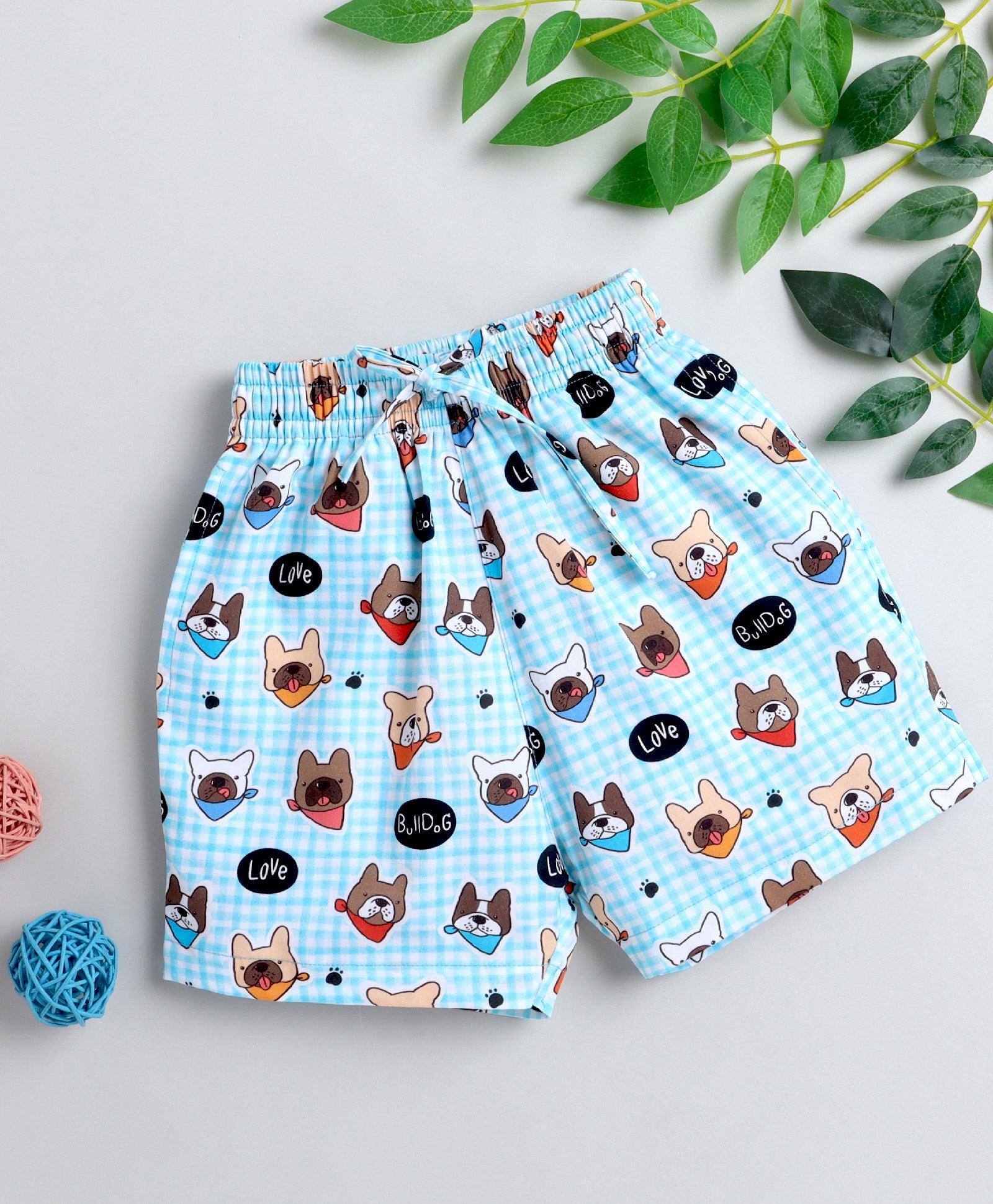 Dog Print Boys Shorts