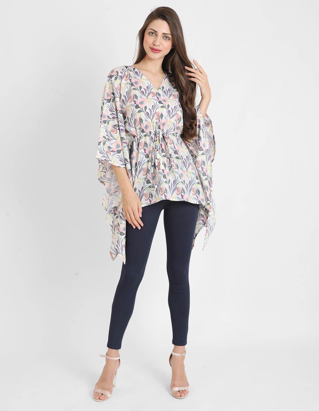 Mystic Floral Print Kaftan