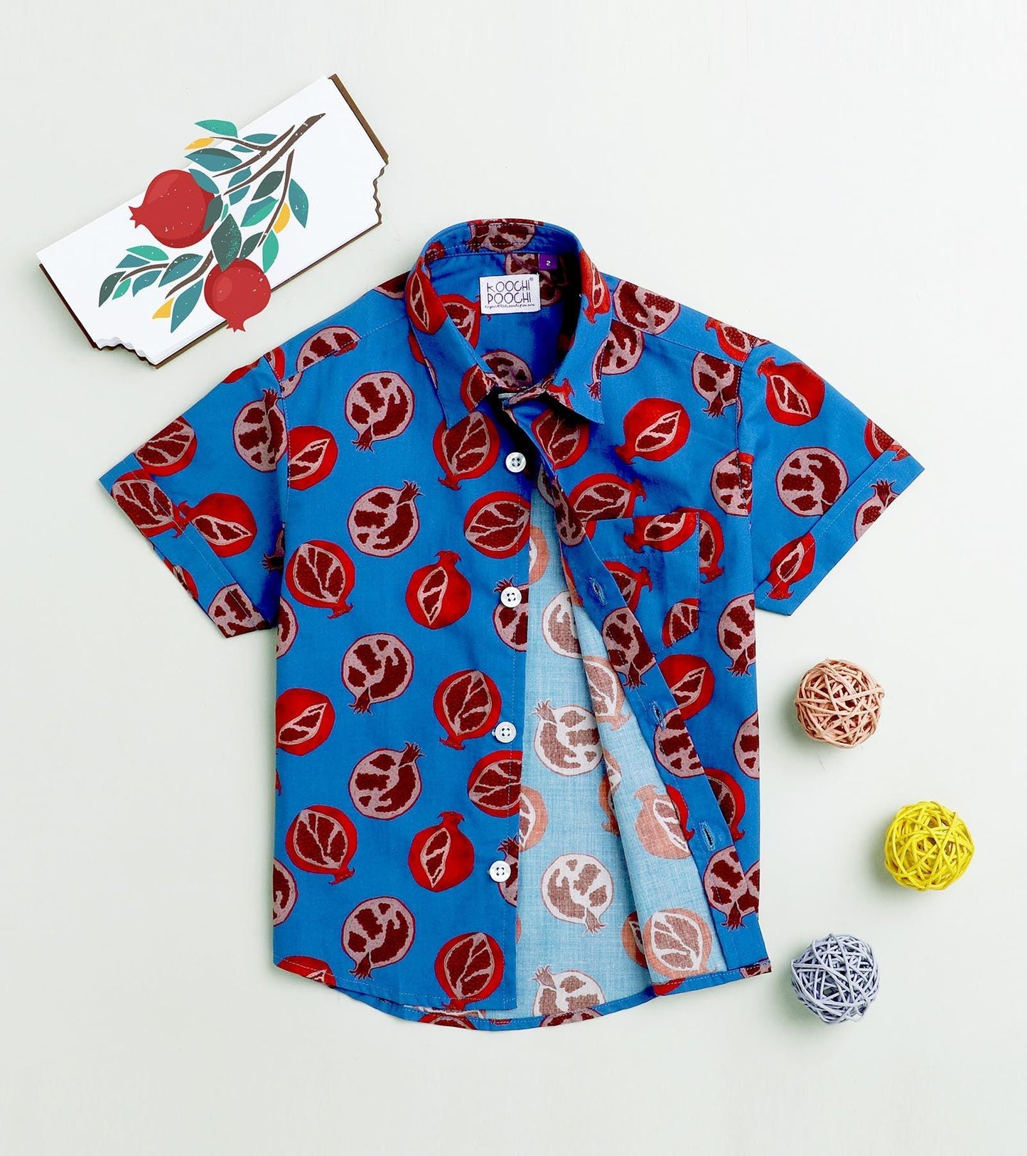 Electric Anar Printed Half Sleeve Shirt