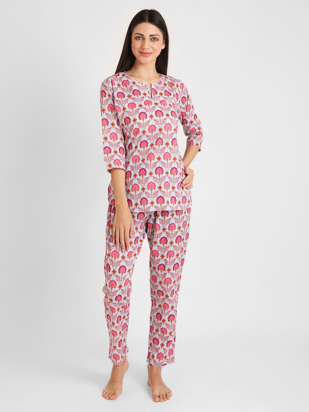 Indiana Batik Printed Nightsuit Set for Women