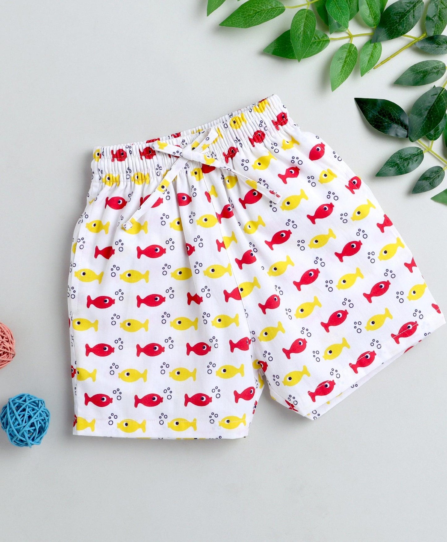 Fish Print Boys Shorts
