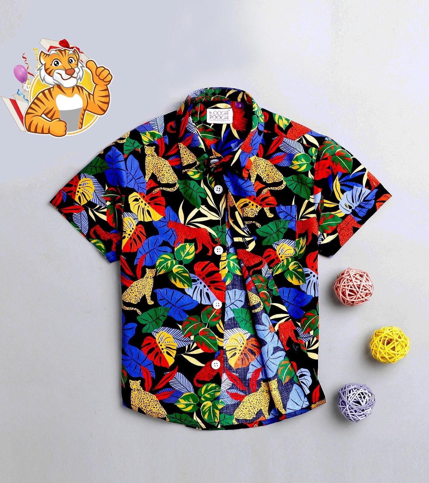 Jungle Printed Half Sleeve Shirt