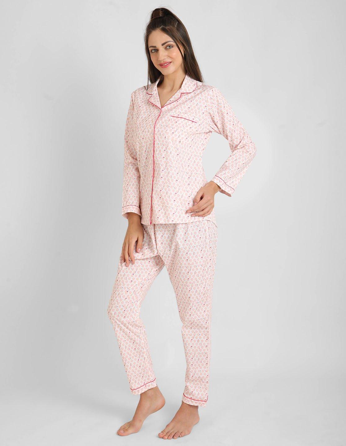 Tiny Tini-Tots Printed Nightsuit Set for Women - koochi Poochi