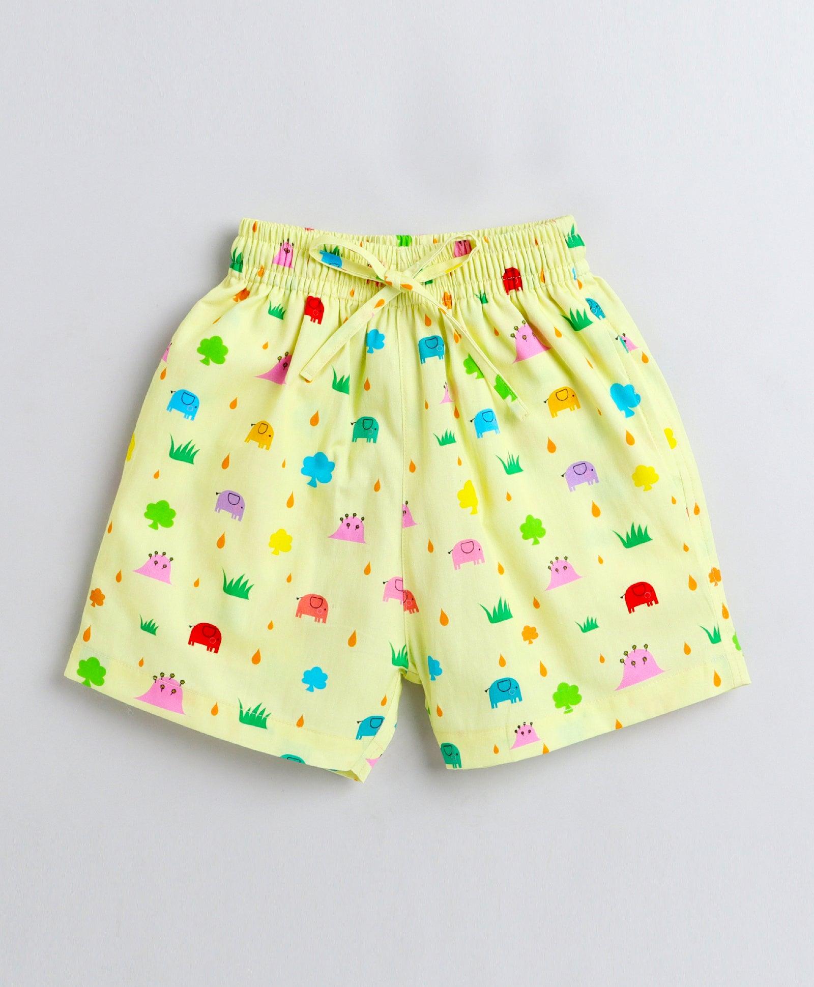 Garden Print Boys Shorts