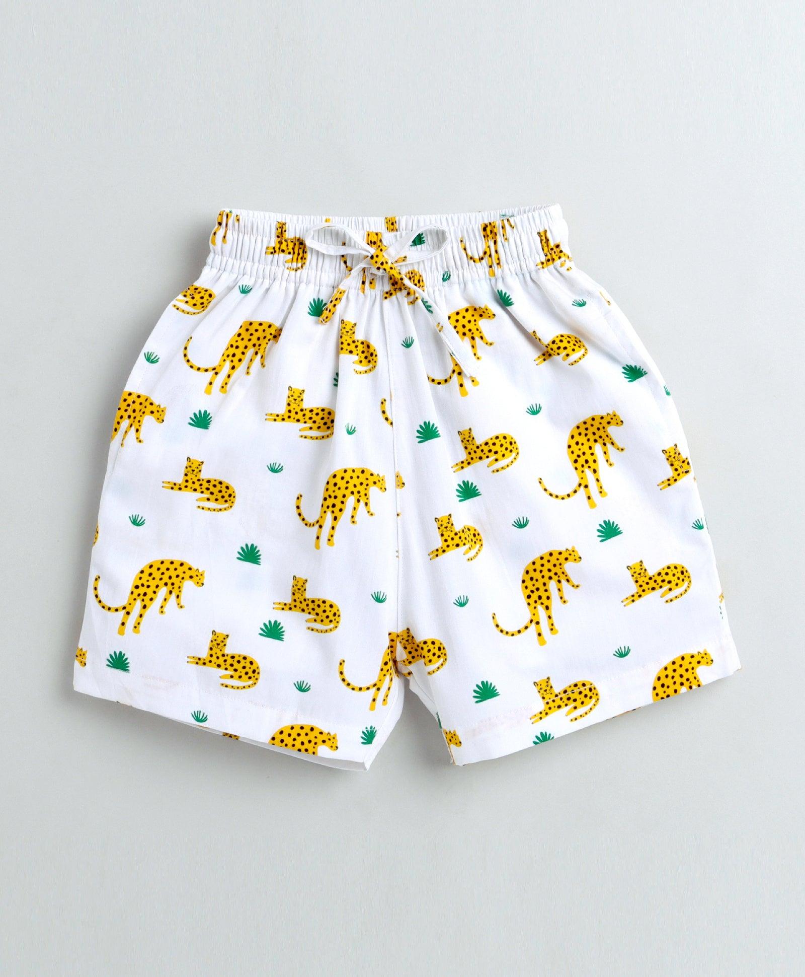 Leapord Print Boys Shorts