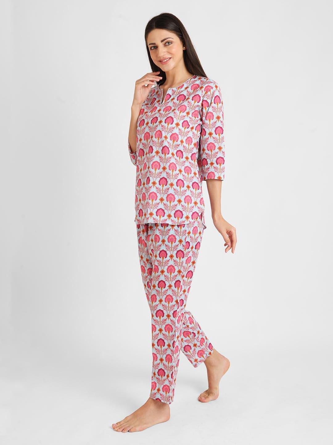 Indiana Batik Printed Nightsuit Set for Women