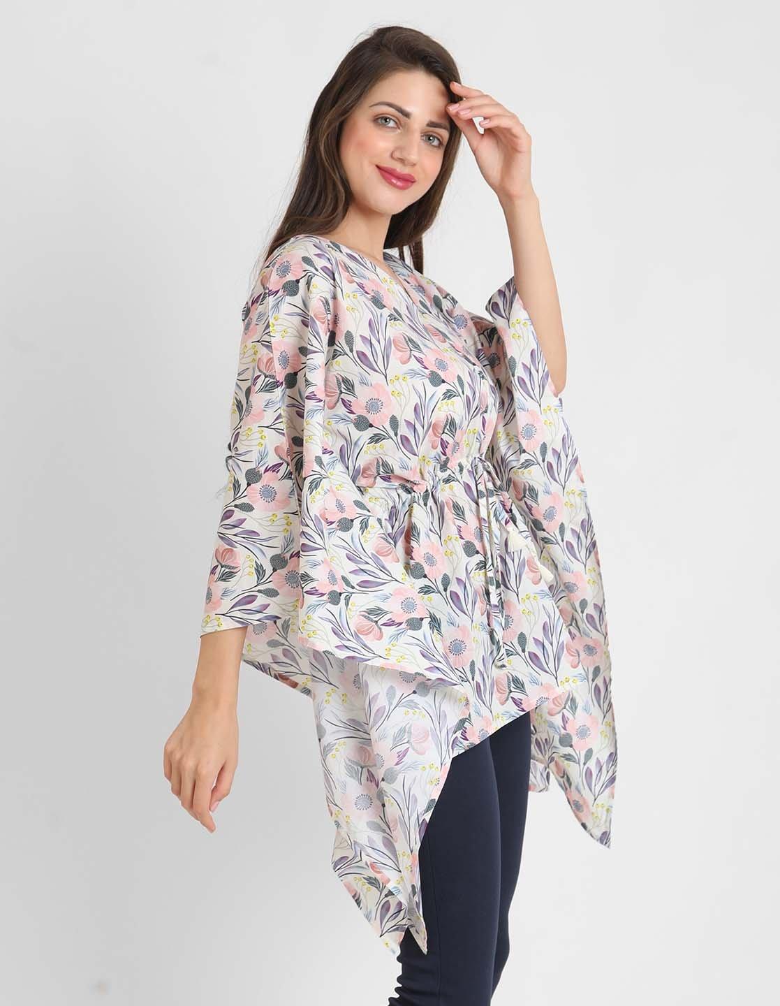 Mystic Floral Print Kaftan