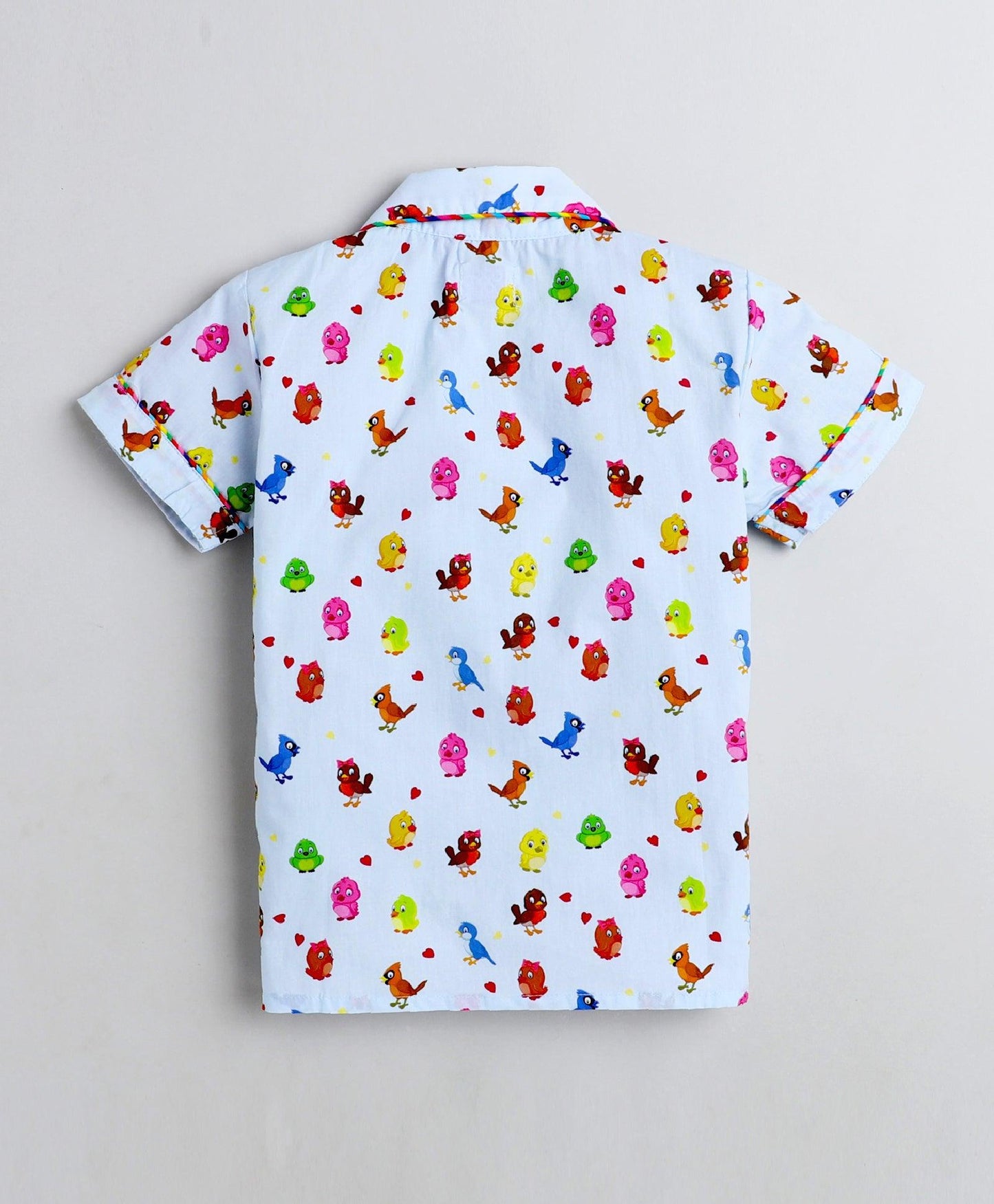 Singing Birds Printed Night Suit Set - koochi Poochi