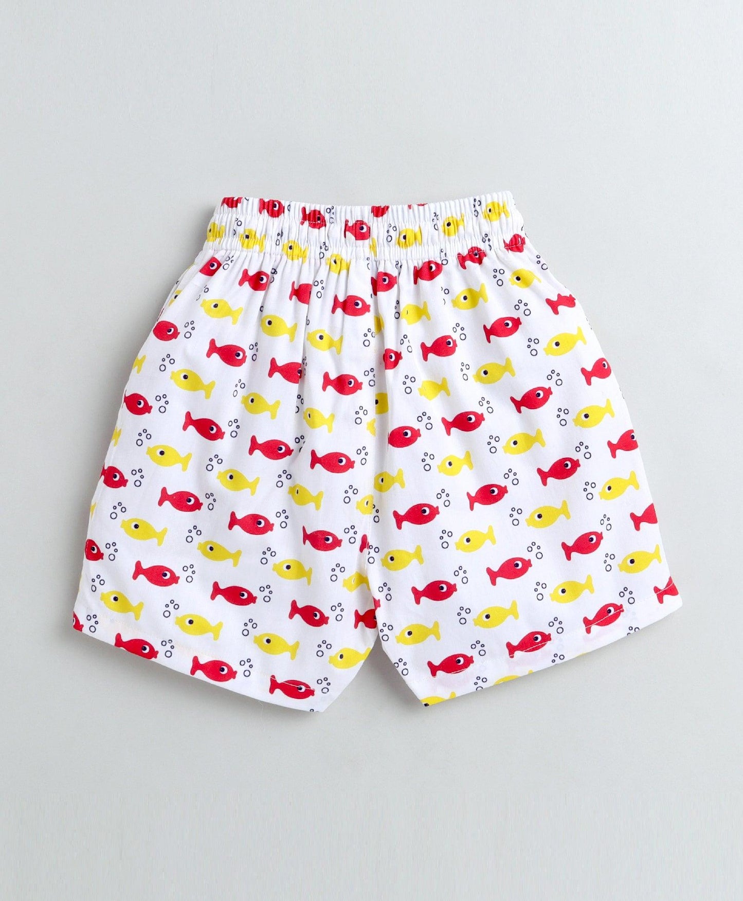 Fish Print Boys Shorts - koochi Poochi