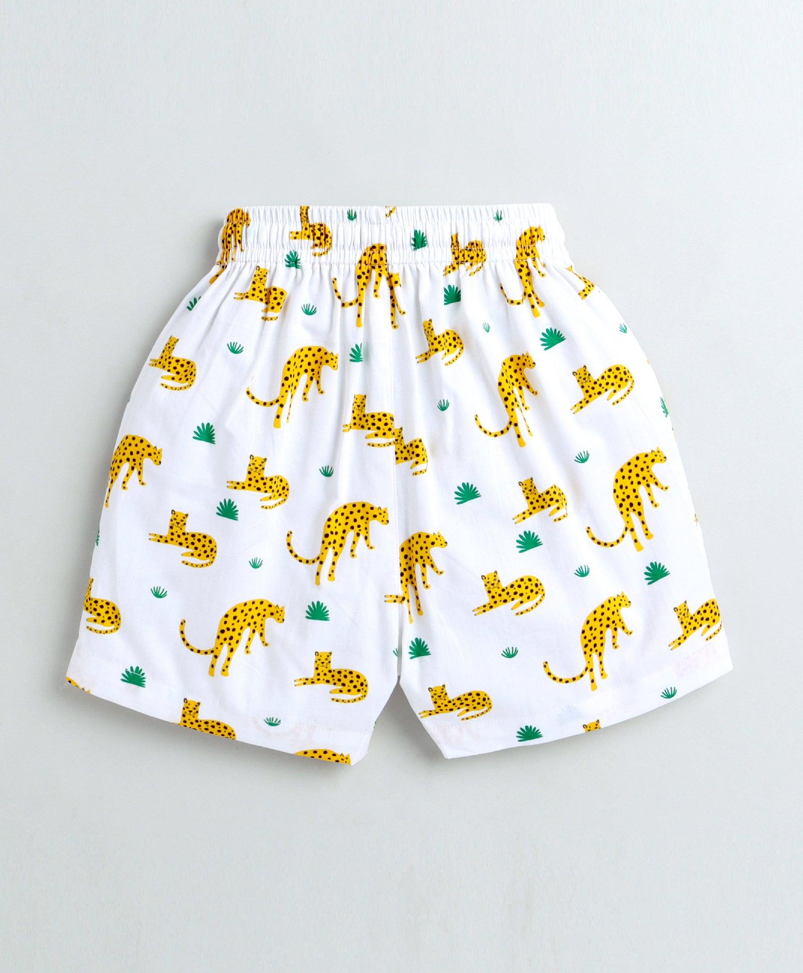 Leapord Print Boys Shorts