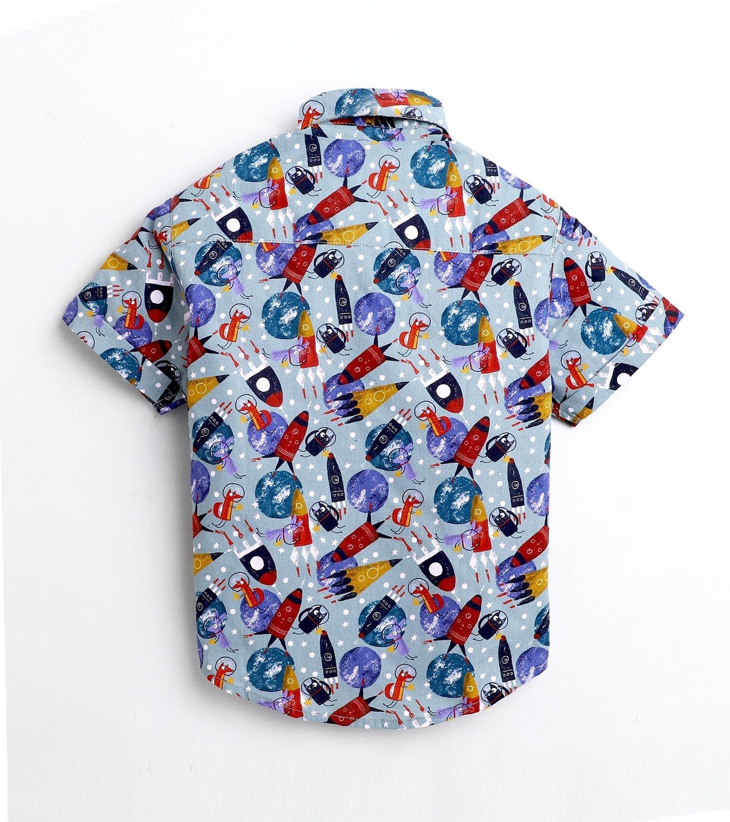Rocket Printed Half Sleeve Shirt