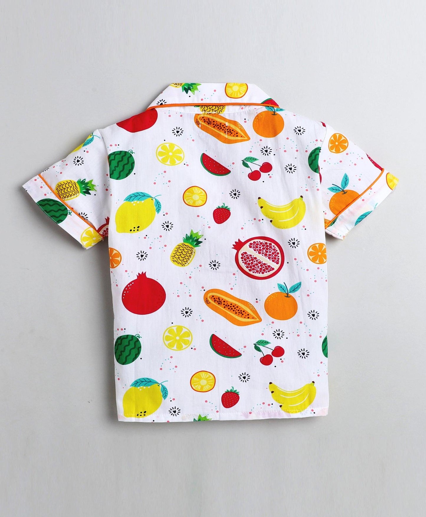 Rainbow Fruits Printed Night Suit Set
