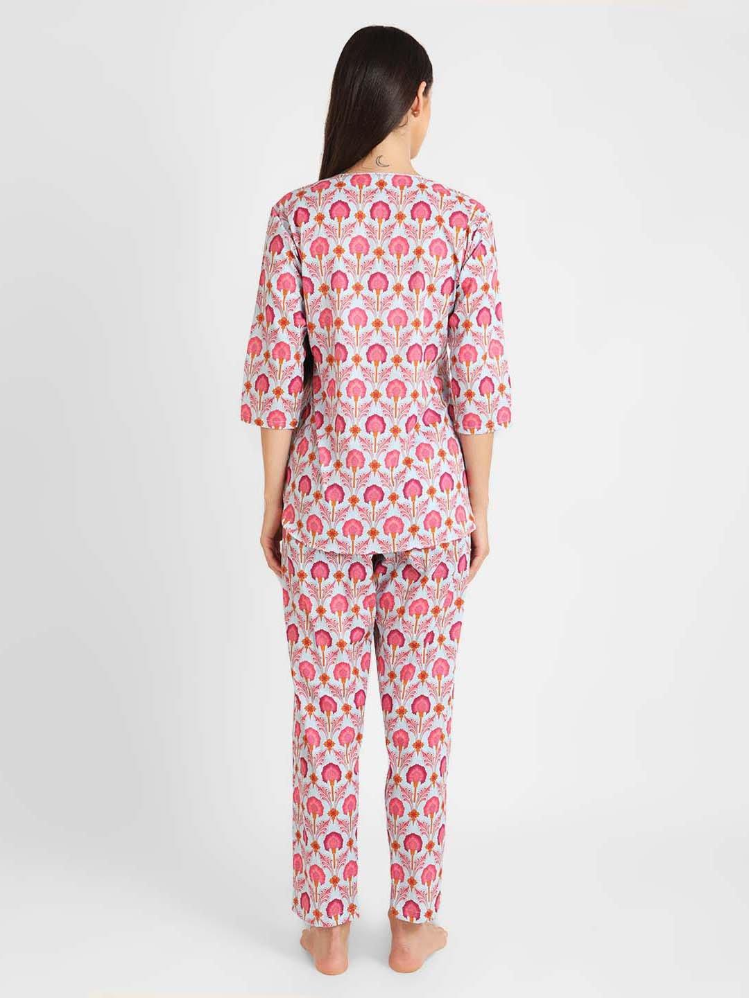 Indiana Batik Printed Nightsuit Set for Women