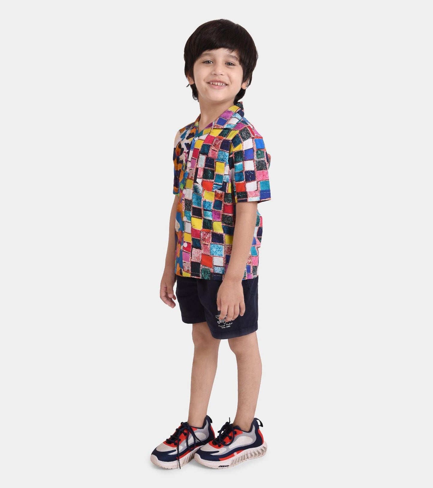 Double Trouble Printed Boys Shirt
