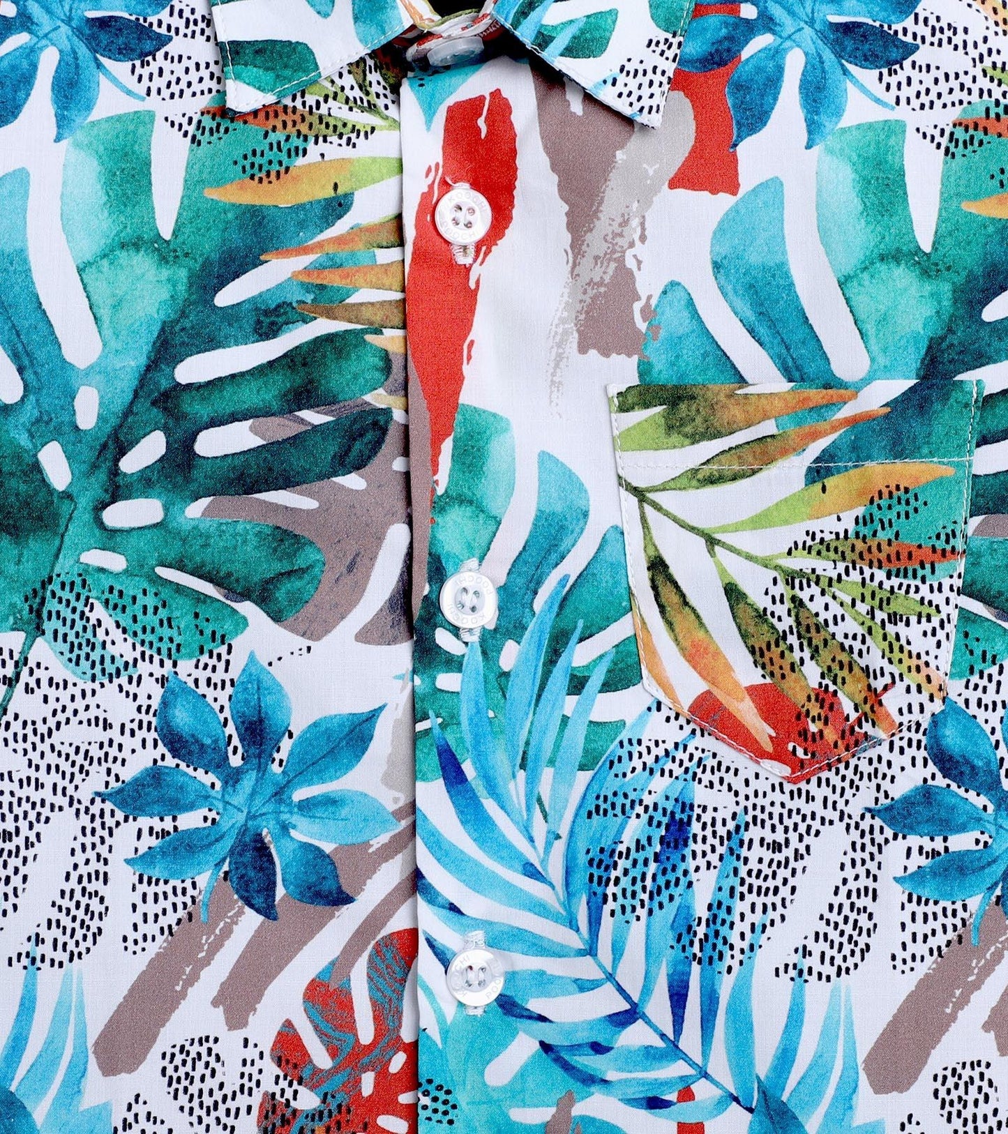 Tropical Abstract Printed Half Sleeve Shirt