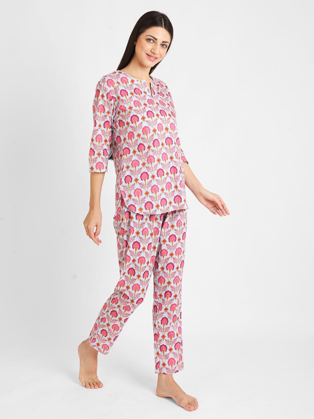 Indiana Batik Printed Nightsuit Set for Women