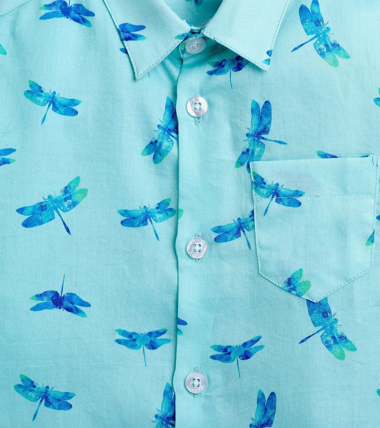 Dragonfly Printed Half Sleeve Shirt