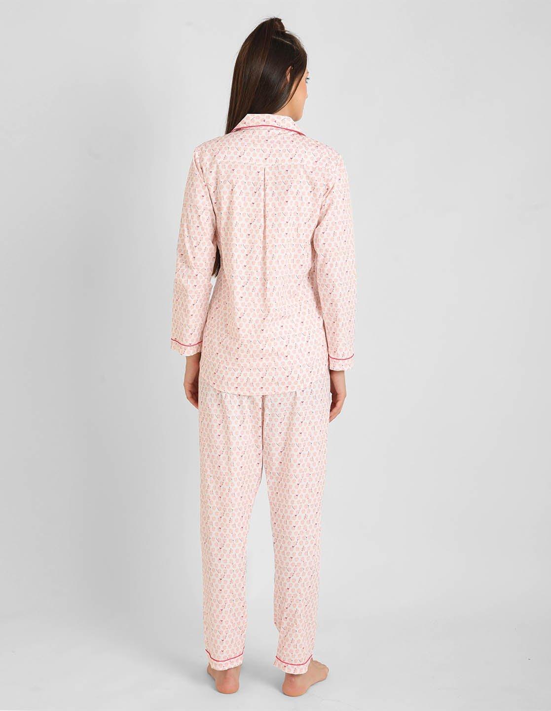 Tiny Tini-Tots Printed Nightsuit Set for Women - koochi Poochi