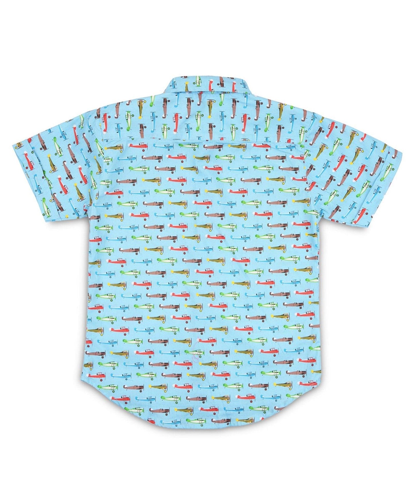 Multi Aeroplane Printed Half Sleeve Shirt