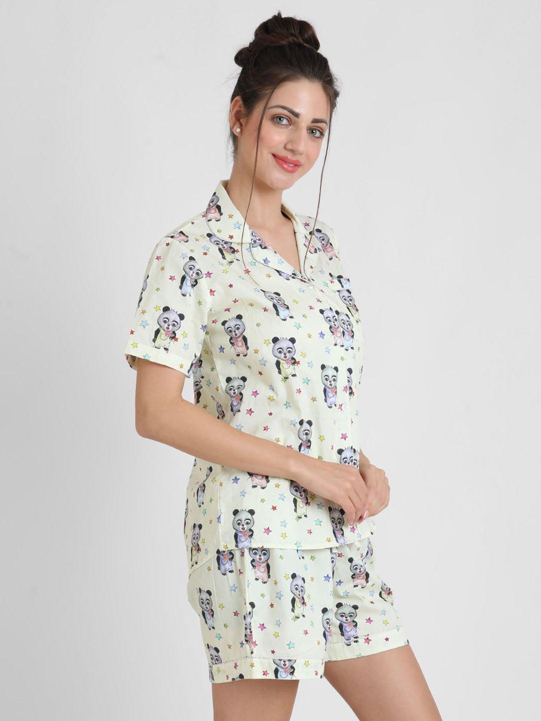 Dainty Printed Nightsuit Set for Women