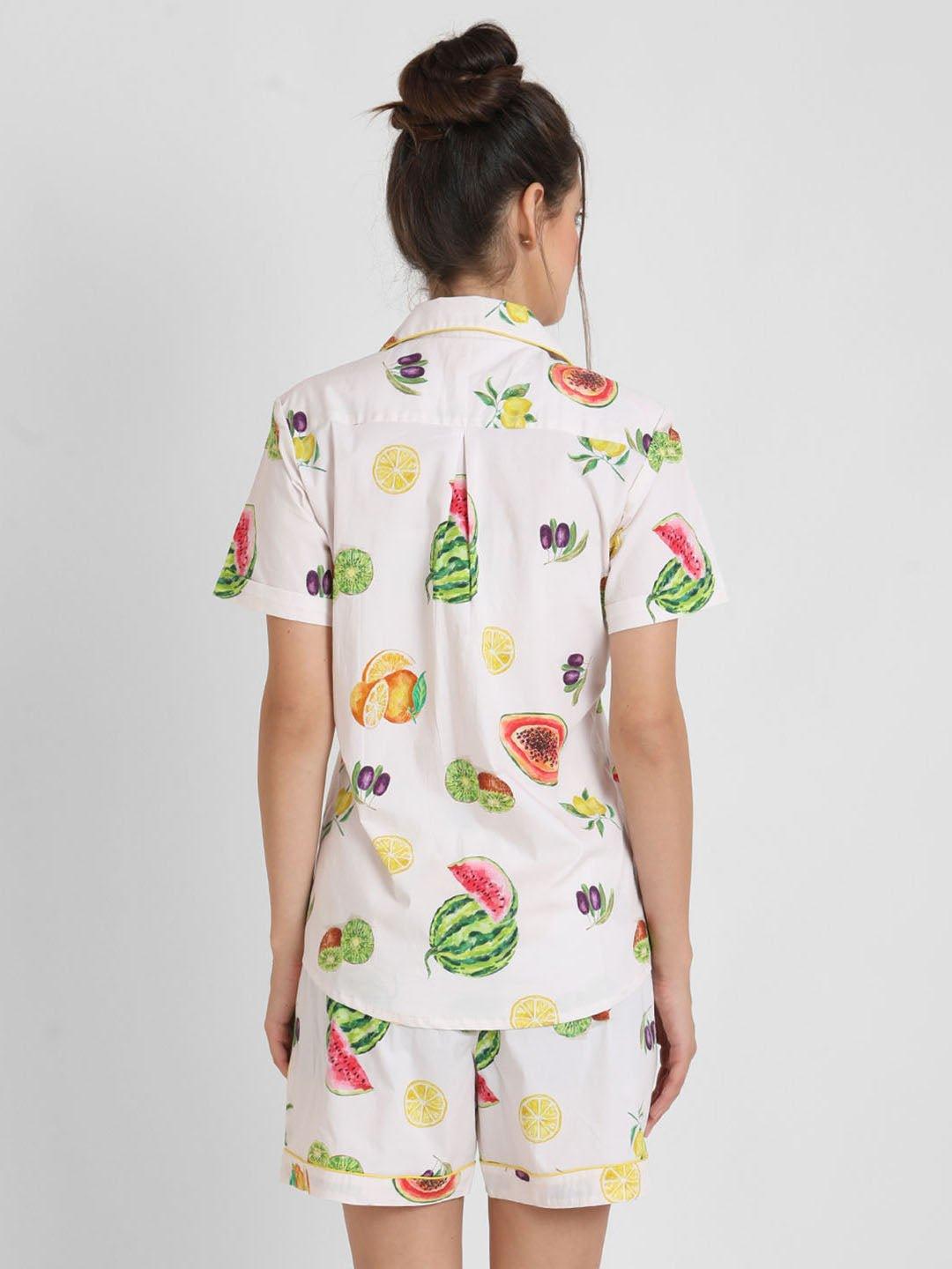 Fruitiliciuos Printed Nightsuit Set for Women