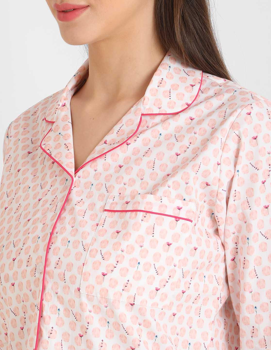 Tiny Tini-Tots Printed Nightsuit Set for Women - koochi Poochi