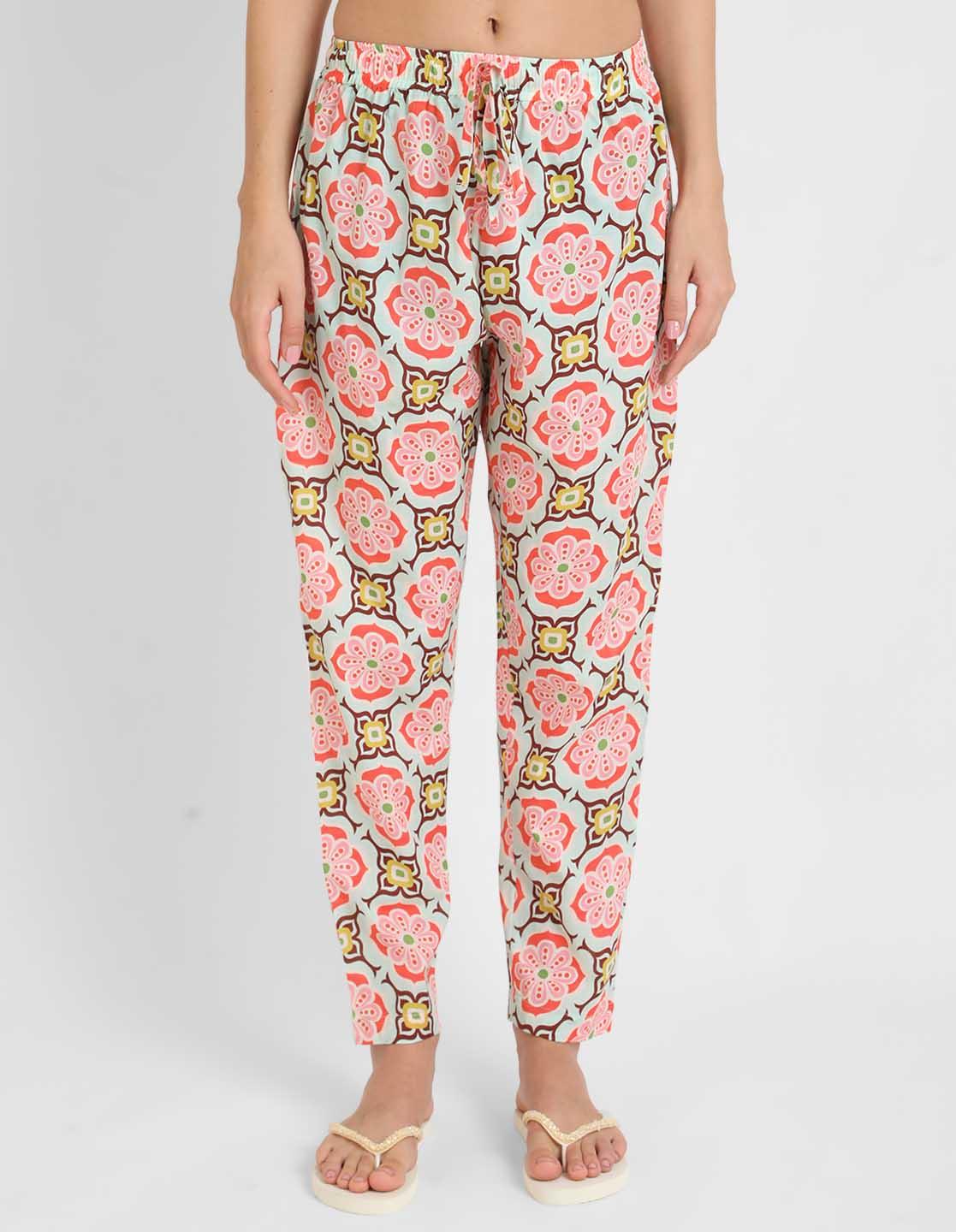 Geometric Printed Singlet Pajama Set for Women
