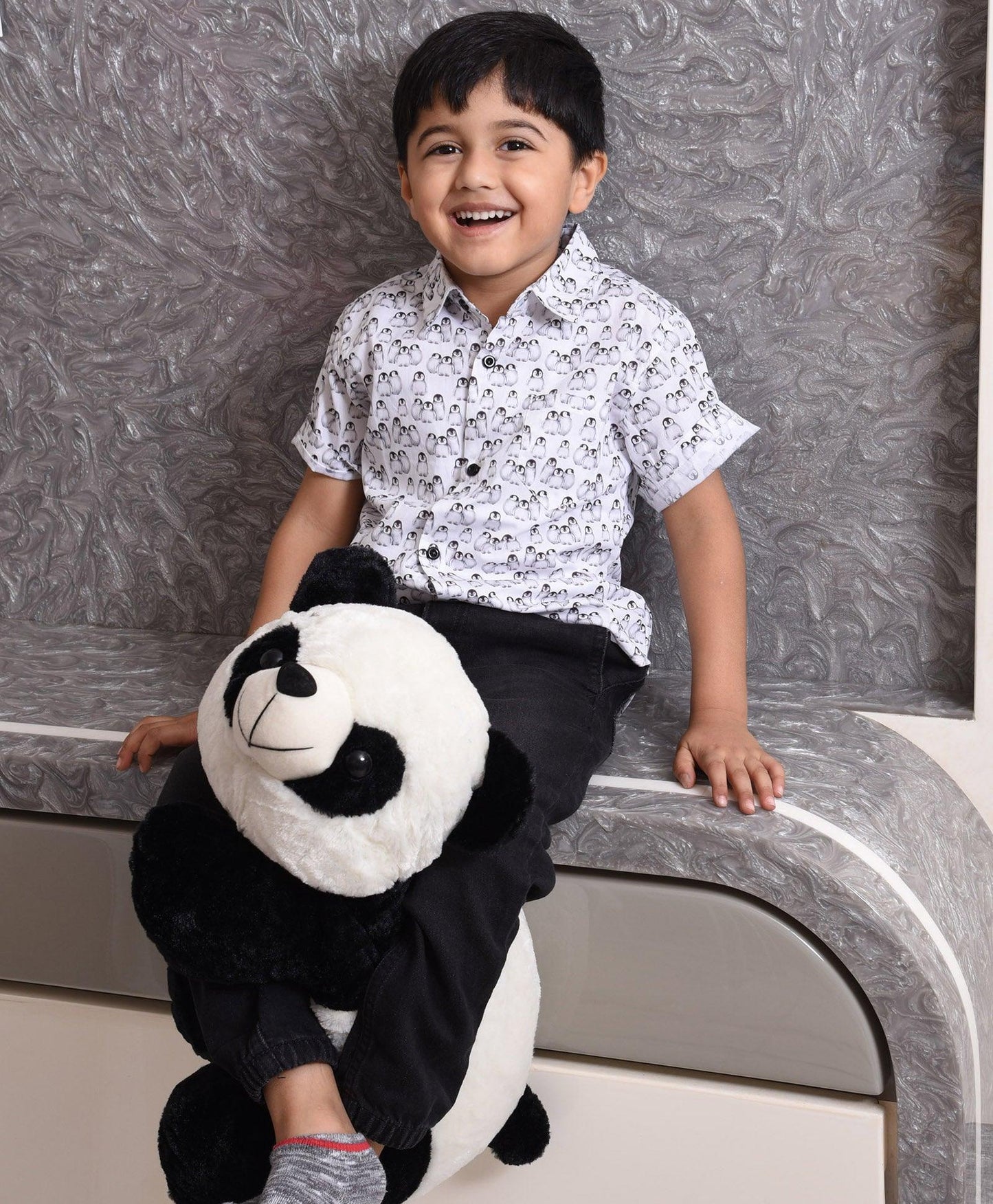 Penguin Printed Half Sleeve Shirt
