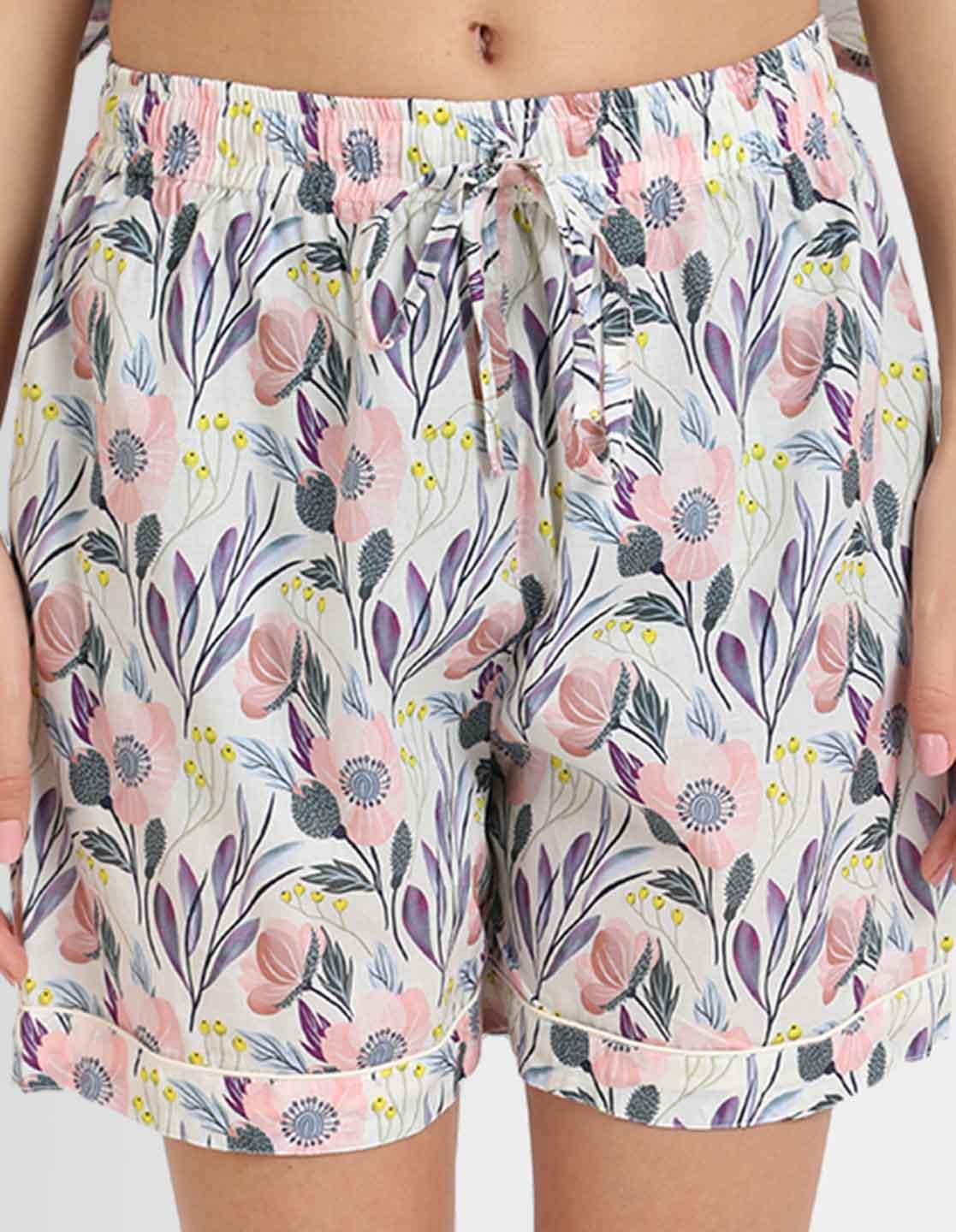 Mystic Floral Kaftan Shorts Set