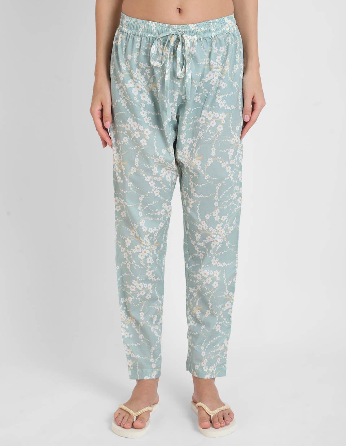 Blossom Printed Singlet Pajama Set for Women