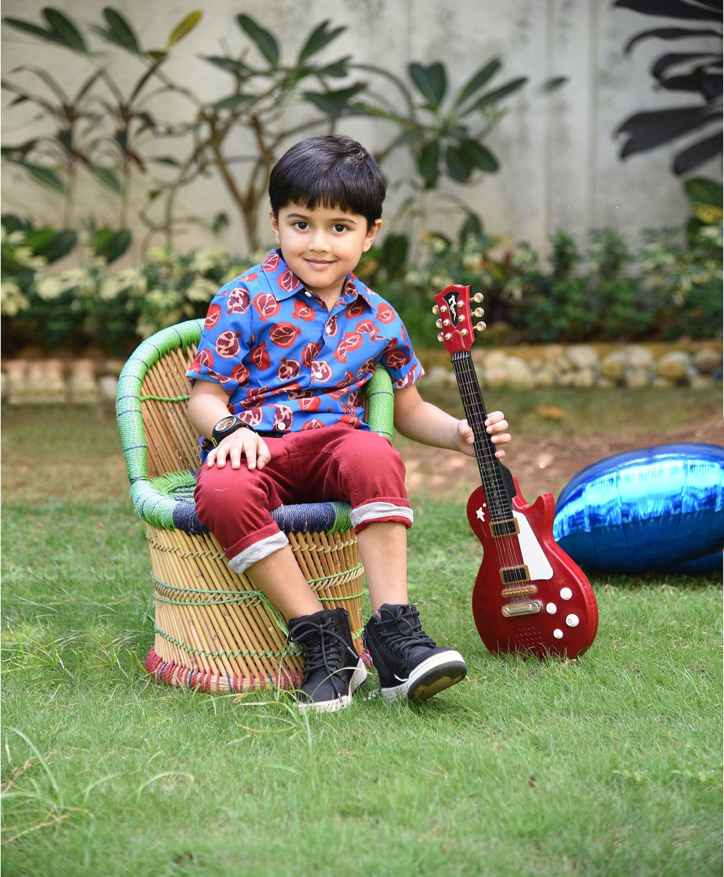 Electric Anar Printed Half Sleeve Shirt