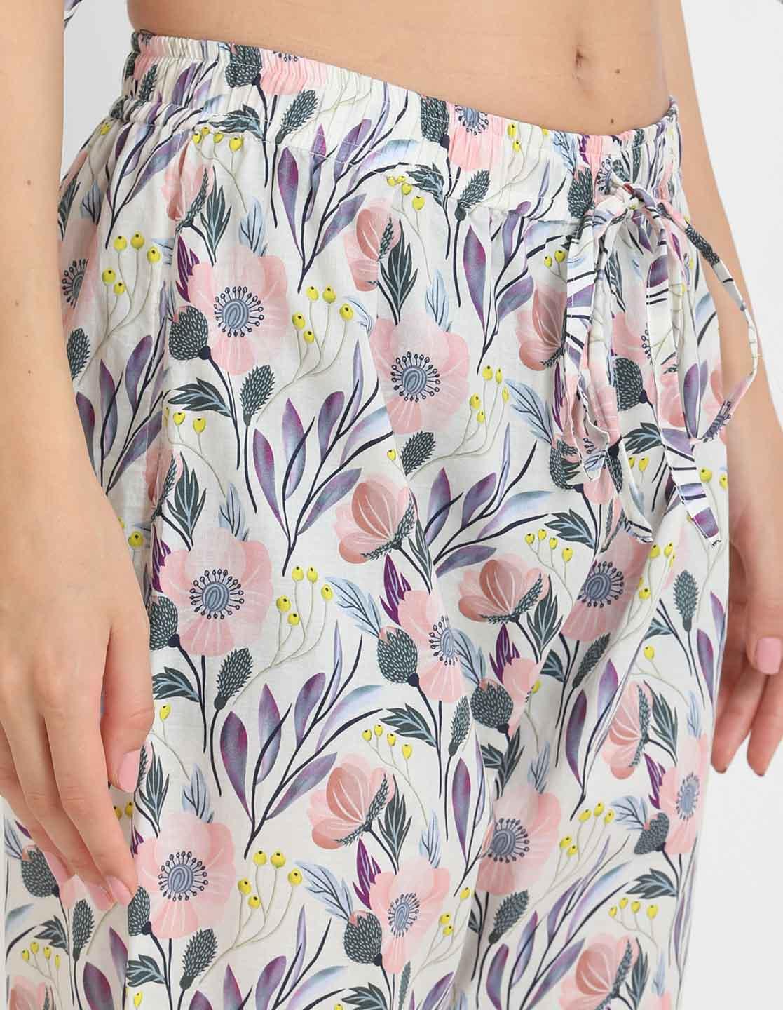 Mystic Floral Kaftan Pyjama Set