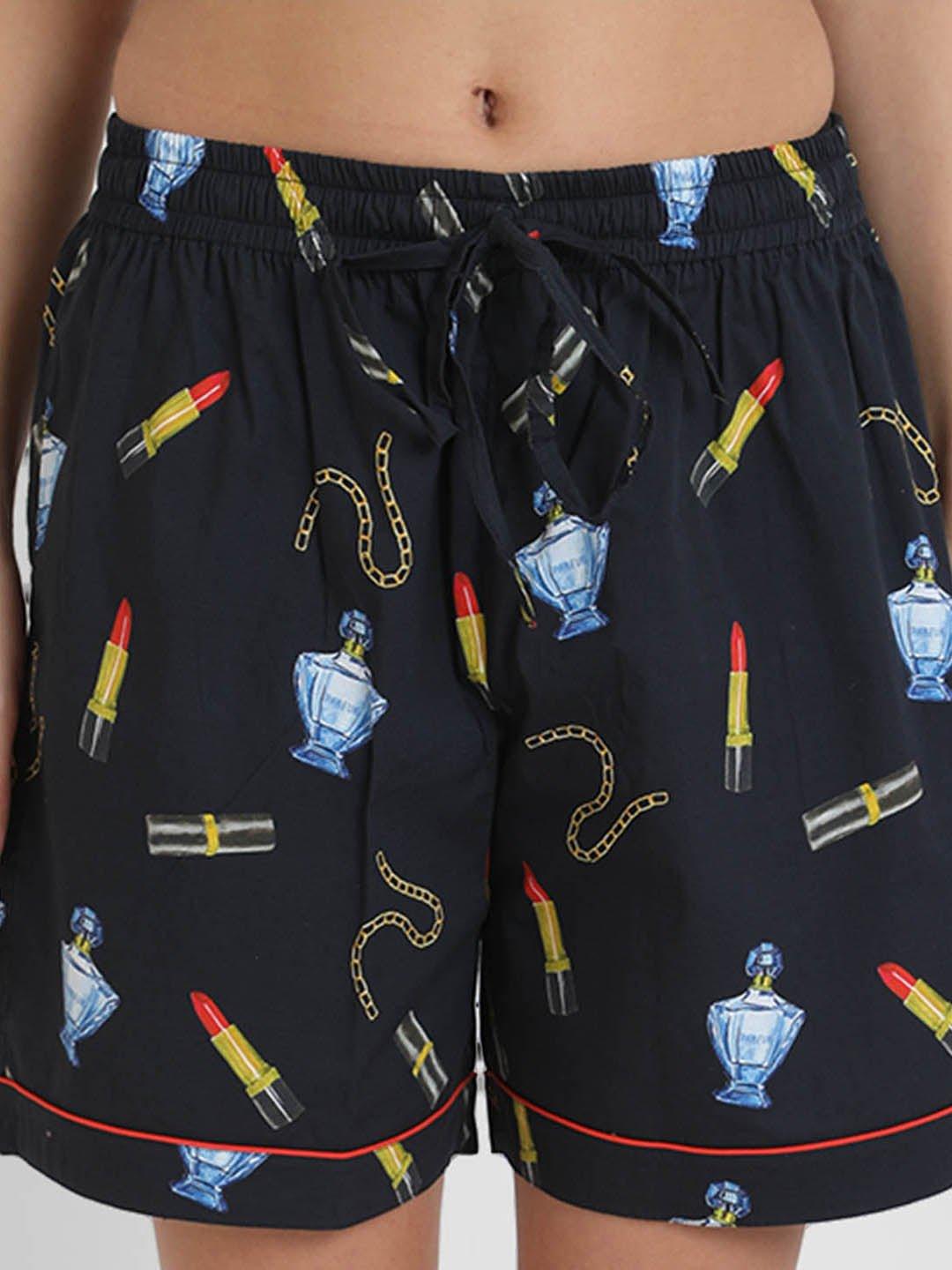 Trinket Printed Nightsuit Set for Women - koochi Poochi