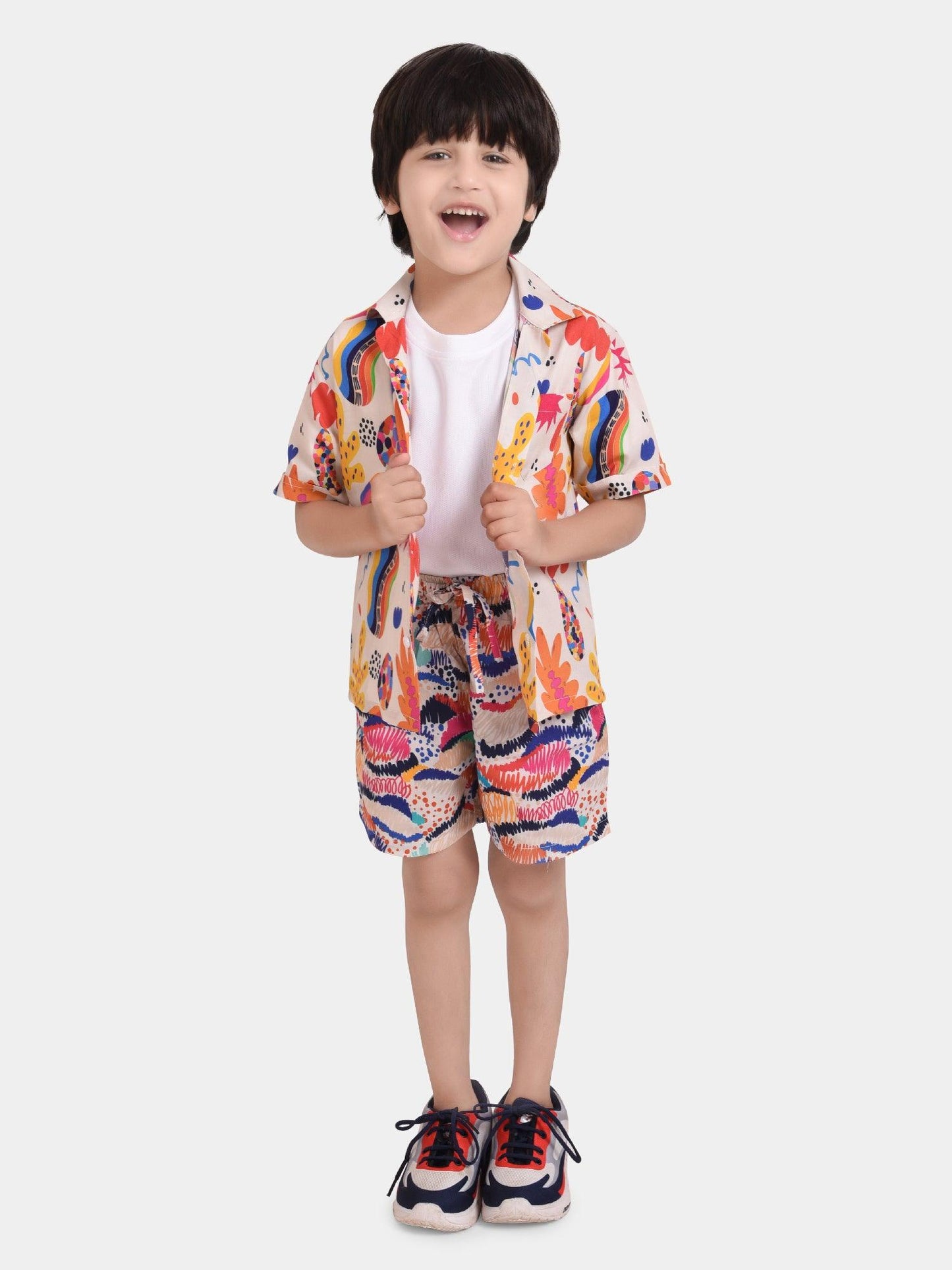 Two Art Printed Boys Cord Set - koochi Poochi