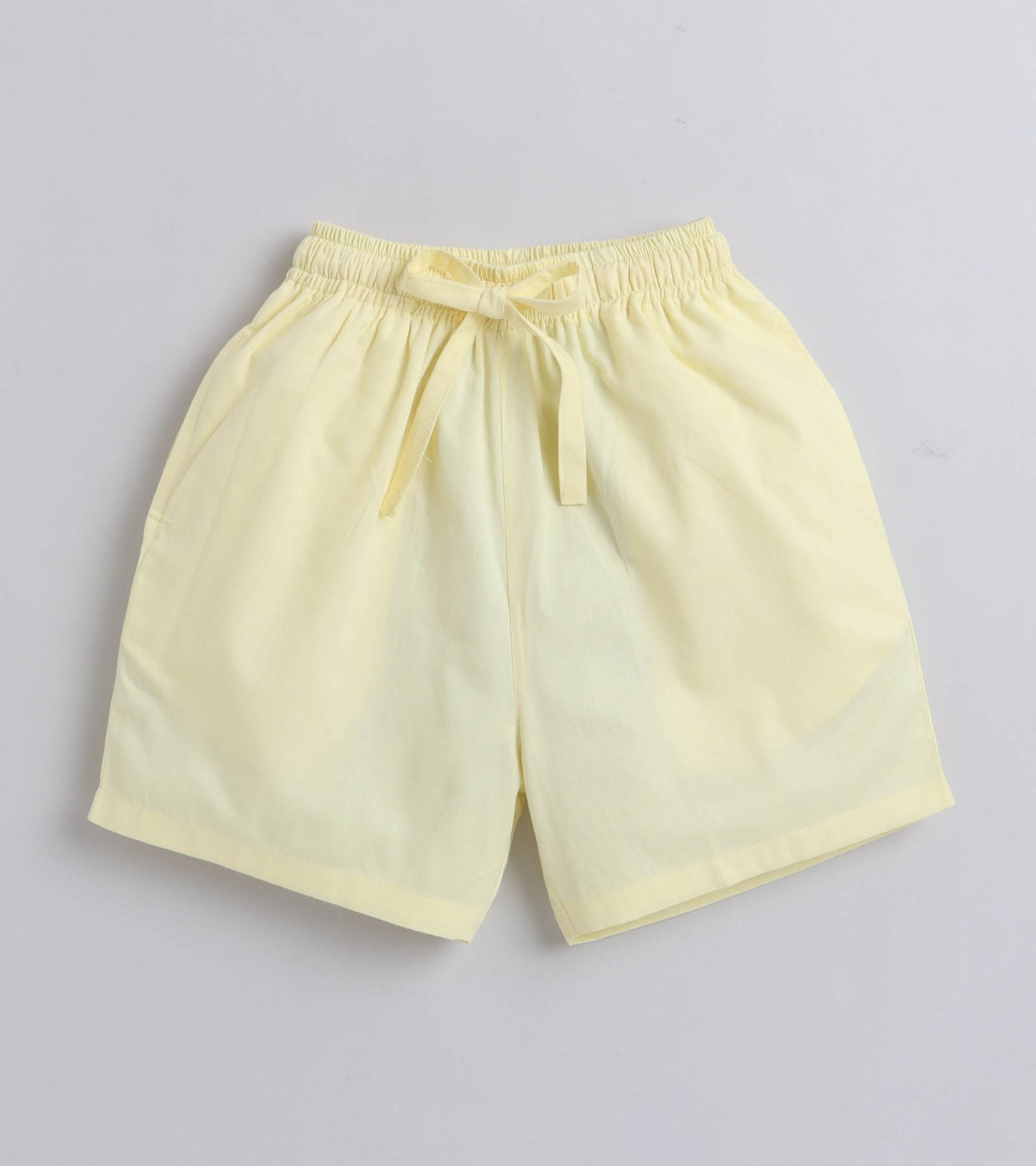 Colour Waves Digital printed Shirt with yellow solid Shorts