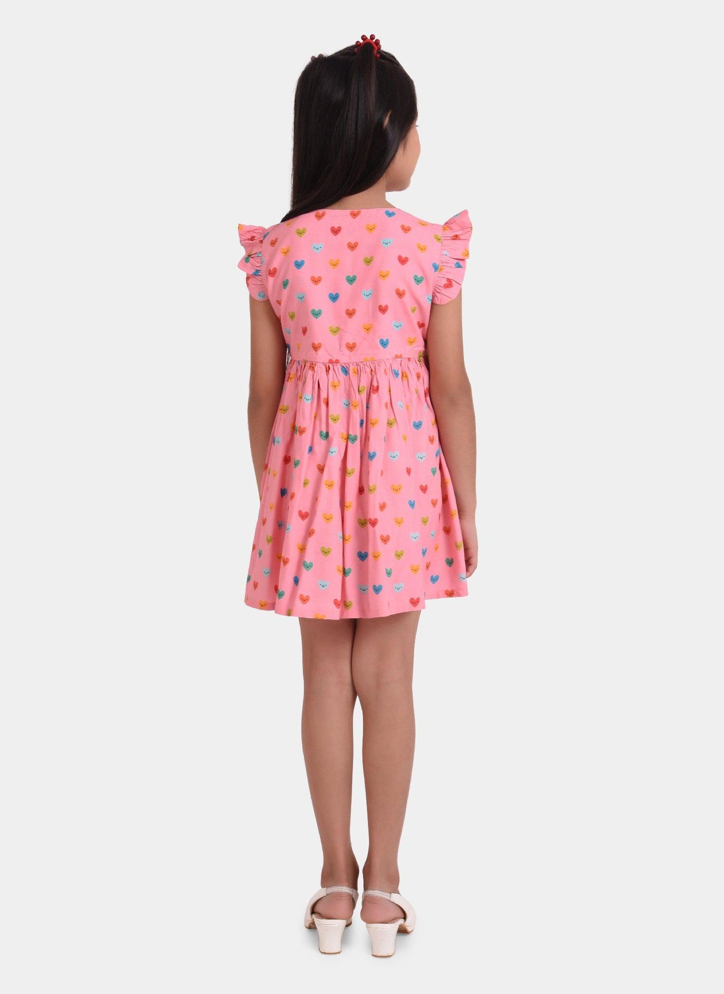Love Blush Print Girls Dress